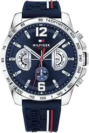 [Tommy Hilfiger] Decker Silicone Strap Quartz Analog Dial Men's Watch