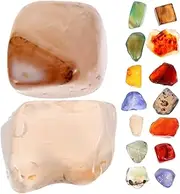 DOITOOL 1 Set Colored Agate Decorative Stones for Fish Tank Safe Aquarium Rocks for Freshwater Saltwater Environments Approx for DIY Aquascaping and Turtle Tanks