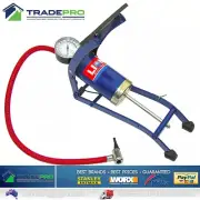 Foot Pump Tyre Inflator & Gauge 100mm Barrell Bike Car ATV Lion Air Compressor