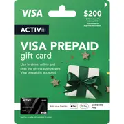 Only One VISA $200 Prepaid Gift Card