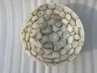 White Agate Stone Bathroom Round Wash Basin Handwash Sink Restaurant Decors
