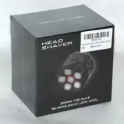 Head Shaver 6 Heads We Make Bald Look Cool - Razer, Cleaning Brush, USB Cord +