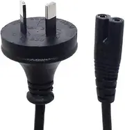 Australia AS3112 to C7 Power Short Cord,SAA AU 2-Pin to C7 2-Prong Female Figure 8 Power Cable Extension Cord,30cm/1ft, 18AWG