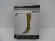 SB SOX Knee High Compression Socks (20-30mmHg) Nude/White S Small - NEW