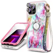 For iPhone 15 Pro Max 14 13 12 11 Plus Mini Case Built-In Screen Protector Cover