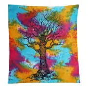 Tapestry/Bedspread/Wall hanging - Mandala Design Tree (Multicolor)