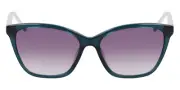 Nine West NW659S Sunglasses Women Crystal Emerald Cat Eye 56 New 100% Authentic
