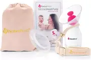 Naturebond Silicone Breastfeeding Manual Breast Pump Milk Saver Nursing Pump ...