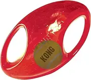 KONG - Jumbler Football - Interactive Fetch Dog Toy with Tennis Ball (Assorted Colours) - for Medium/Large Dogs