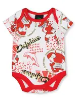 Dolphins NRL Short Sleeve Baby Bodysuit