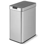 Giantex 50L Kitchen Trash Can Motion Sensor Rubbish Bin Stainless Steel Waste Bin w/Lids