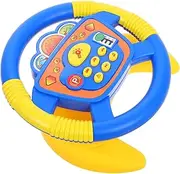 Steering Wheel for Simulated Driving Fun with Lights Music Compatible with Strollers Car Seats Encourages Imagination Motor Skills for Boys
