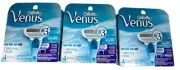 12ct Gillette Venus Original + Swirl 3 Blades Razor Refill Cartridges
