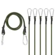 35.4" Bungee Cords 6Pcs Heavy Elastic Bungee Rope with Aluminum Alloy Hooks