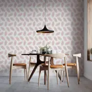 [Namly Design] Wall Paper - Pink Ovals Pattern