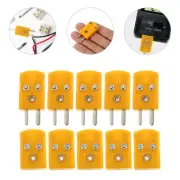 5 Sets Thermocouple Connectors K Type Plug Socket K-type Wire Adaptor Hvac