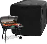 Square Gas Fire Pit Cover 600D Oxford Cloth Outdoor Firepit Cover Waterproof Fire Table Protective Cover Windproof Furniture Cover Reusable for Fire Pit
