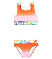 [Stella McCartney Kids] Stella McCartney Kids Logo tie-dye bikini Y 4 multicoloured