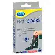 Scholl Flight Socks Compression Hosiery Black (Medium Size W8-11 M6-9)