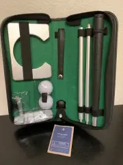 Golf Putter Set Office Home Indoor Training Aids With Portable Travel Case Kit