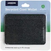 J.Burrows Recycled Card Wallet Black