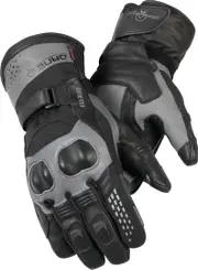 DANE Dragor Vinter waterproof Winter Motorcycle Gloves, black-grey, Size 3XL for Men Black Grey