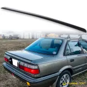 Fyralip Y22 Matte Black Trunk Lip Spoiler For Toyota Corolla E90 Sedan Unpainted