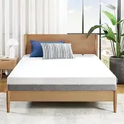 Zinus Cooling Gel Double Memory Foam Mattress, Flippable Bed, Plush & Medium Comfort, Two-Sided Mattress