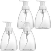 Lertenys Foaming Soap Dispenser, 4 Pack Foam Hand Soap Dispenser Plastic with Pump Refillable for Bathroom and Kitchen, 10 oz