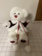 Russ TWINKLES THE RED & WHITE SPARKLE TEDDY BEAR 9" Plush NWT