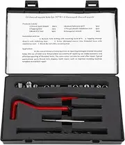 25 PCS Thread Repair Kit, Stainless Steel Twisted Drill Insert Tool, Wear Resistant Metal Thread Insert, Twisted Drill Tap for Automotive Parts
