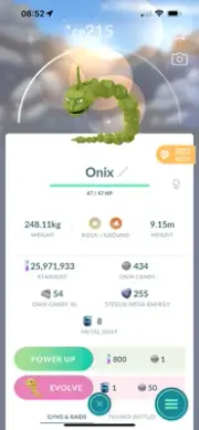 Pokémon Go ✨ Shiny ✨ Onix ✨ - Ultra Friend Trade Available ✅