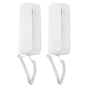 High-Definition Wired Intercom Doorphone - Two-Way Communication White