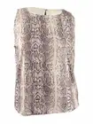 INC Women’s Petite Flippy-Sequin Snake-Embossed Top (PM, Pale Mauve)