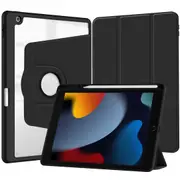 MCC iPad 10.2" 2019 7th Gen 360 Rotate Case Cover Pencil Holder Apple [Black]