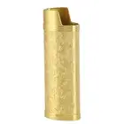 Gold 2-Pack Arabesque Large Lighter Case Retro Lighter Case