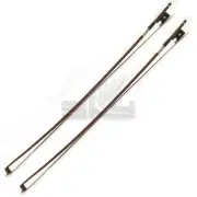 TWO New 1/2 Size Violin Bows Brazilwood Stick Genuine Horsehair Straight
