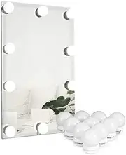 Vanity Light LED Make Up Mirror Lights 10 Dimmable Bulbs Lamp Hollywood Style with 3 Color Model Ideal and 10 Level Brighteness USB Included