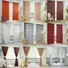 1 PC Vines Leaves Tulle Door Window Curtain Drape Panel Sheer Scarf Valancesw X0