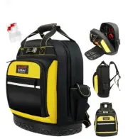 Tool Backpack,Heavy Duty Tool Backpack Bag with Waterproof Molded Base