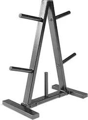 HCE Standard Weight Plates Triangle Tree Rack Storage - Heavy-Duty Standard Weightlifting Plates Triangular Holder, High-Quality Steel Frame Dumbbell and Barbell and Plates Standing Organiser Fitness Gym Equipment