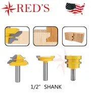 REDS Y76885-8 - 3 Bit Joinery Router Bit Set 1/2" Shank