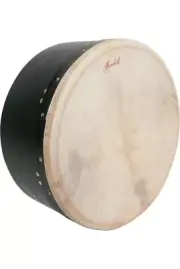 ROOSEBECK BODHRAN DRUM SINGLE-BAR TUNABLE 16" X 7" - BLACK DEEP
