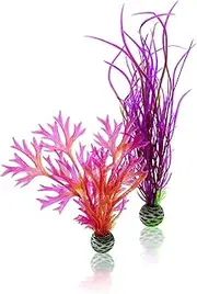 biOrb Medium Red & Pink Plant Set, Colorful and Durable Aquarium Decorations