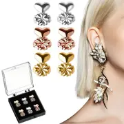 3 Pairs of Adjustable Hypoallergenic Earring Lifters Ear Lobe Support Backs Clip