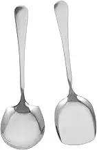 MOTHNUR Stainless Steel Male Spoon Shovel Set Portion Control Serving Utensils for Buffet Kitchen Gadgets