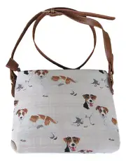 Tapestry Jack Russell Terrier Dog Crossbody Bag - Pouch Signare