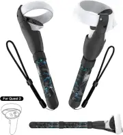 Handle Attachments Compatible with Meta Quest 2, VR Controller Accessories for O