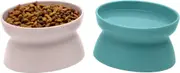 Raised Cat Food Bowl Collection, Stress Free Pet Feeder and Waterer for Small Dogs Cats Pets Puppy