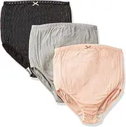 Rosemadame 607-0331-20 100% Cotton Material, Safe for First Moms, Baby Preparation, Assorted Colors and Patterns, Set of 3, Maternity Shorts